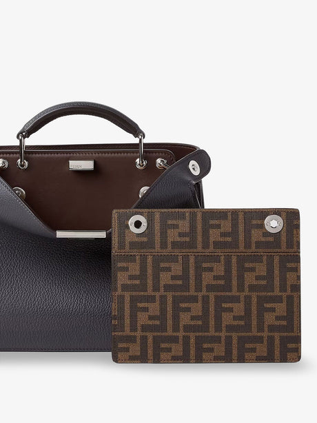 Fendi Peekaboo ISeeU Small leather crossbody bag - Asfsabbia
