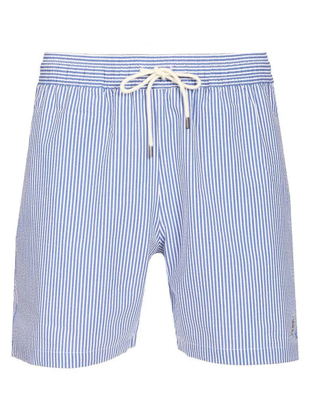 Polo Ralph Lauren Classic-Fit Traveler Swim Boxers - Sky Blue