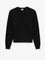 Saint Laurent Certified cotton sweatshirt with Cassandre embroidery - Noir