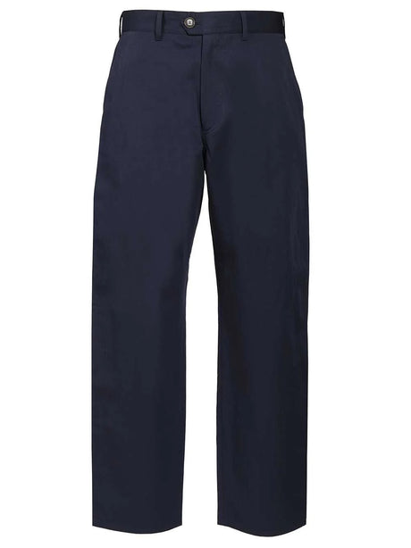 Paul Smith Cotton And Linen Trousers - Blue
