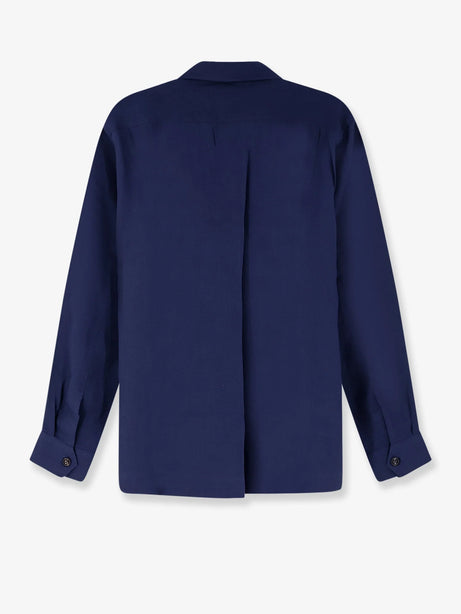 Brunello Cucinelli Easy fit linen shirt - Navy