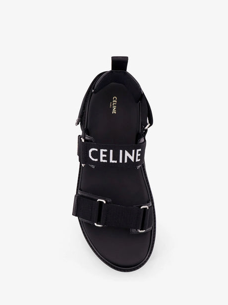 Celine Sandali in tela jacquard Celine - Black
