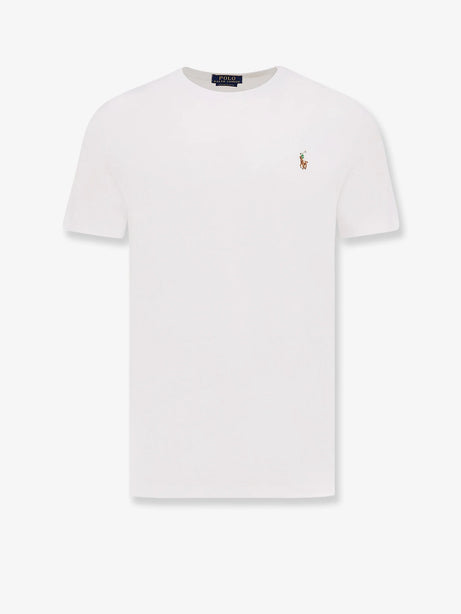 Polo Ralph Lauren Cotton t-shirt with Logo embroidery - White