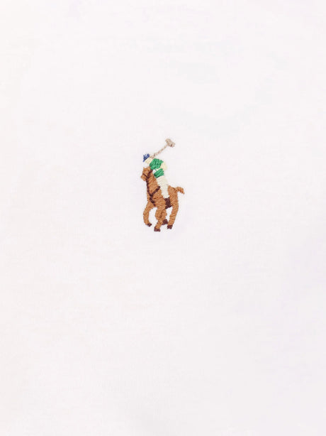 Polo Ralph Lauren Cotton t-shirt with Logo embroidery - White