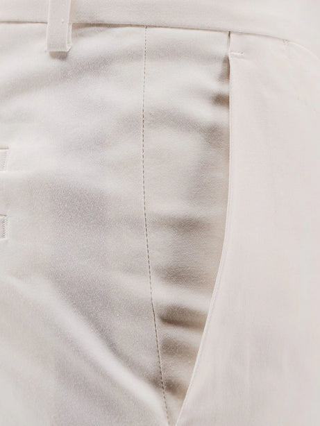 Boss Cotton and silk trousers - Open White