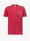 Off White Cotton T-shirt - Coral Red - W