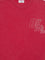 Off White Cotton T-shirt - Coral Red - W