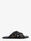Fendi FF jacquard fabric sandals with embroidered logo - Tabacco Nero+Nero