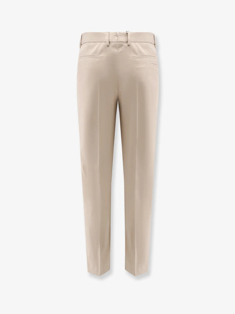 Boss Cotton and silk trousers - Dark Beige