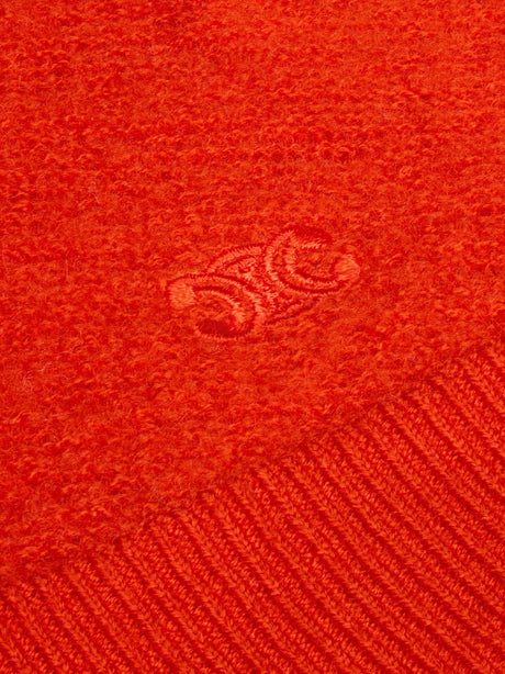 Celine Wool sweater with Triomphe detail - Bright Red