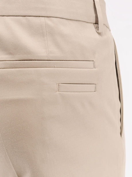 Boss Cotton and silk trousers - Dark Beige