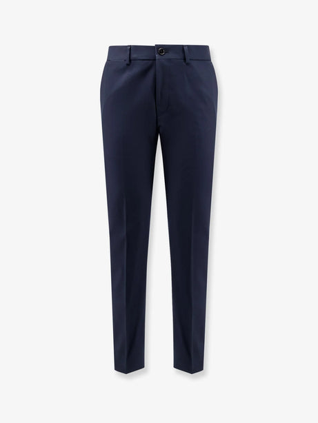 Boss Cotton and silk trousers - Dark Blue