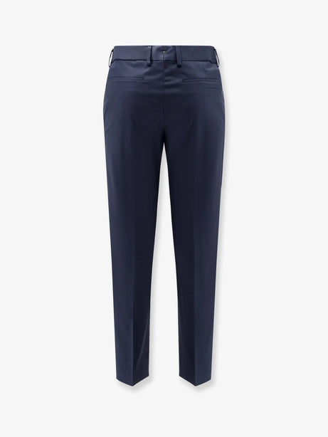 Boss Cotton and silk trousers - Dark Blue