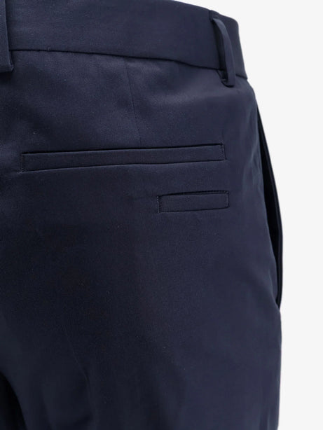 Boss Cotton and silk trousers - Dark Blue