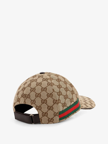 Gucci GG Fabric baseball hat - Ebo Cocoa
