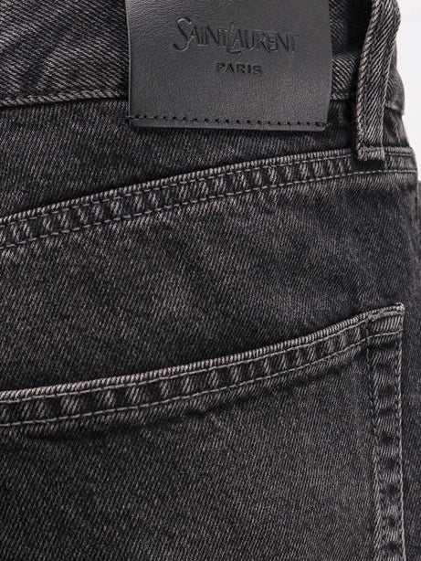 Saint Laurent Long Mick black denim trousers - Westwood Black