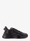 Fendi Leather Flow sneakers with FF jacquard fabric inserts - Nero Grig Nero Nero