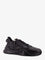 Fendi Leather Flow sneakers with FF jacquard fabric inserts - Nero Grig Nero Nero
