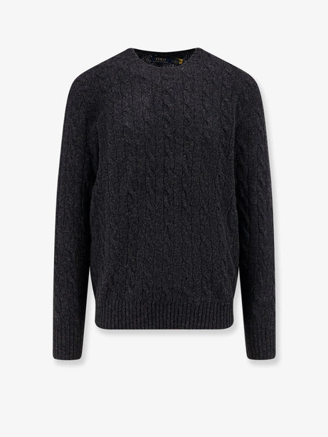 Polo Ralph Lauren Wool and cashmere cable knit sweater - Darkgranitehthr