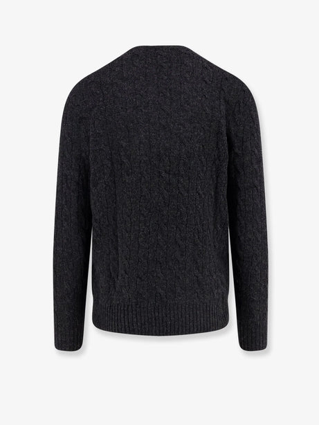 Polo Ralph Lauren Wool and cashmere cable knit sweater - Darkgranitehthr