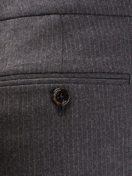 Celine Pinstripe wool trousers - Gris Craie