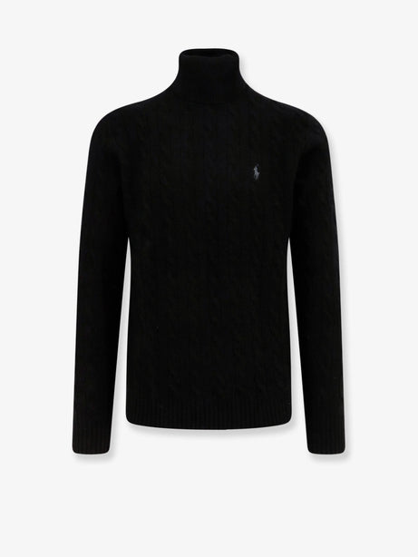 Polo Ralph Lauren Wool and cashmere sweater with frontal logo - Polo Black