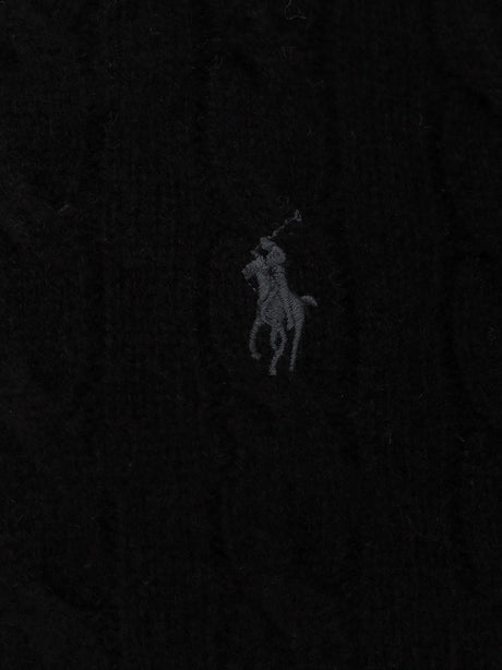 Polo Ralph Lauren Wool and cashmere sweater with frontal logo - Polo Black