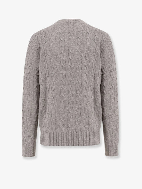 Polo Ralph Lauren Wool an cashmere cable knit sweater - Fawngreyheather