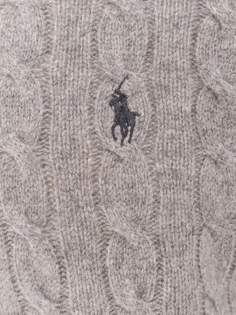 Polo Ralph Lauren Wool an cashmere cable knit sweater - Fawngreyheather
