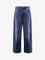 Givenchy Twisted stone-washed denim jeans - Dark Blue