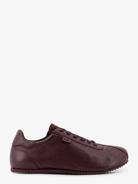 Ami Paris Leather low-top sneakers - Cerise