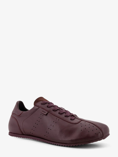 Ami Paris Leather low-top sneakers - Cerise