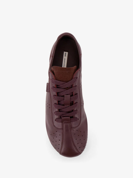Ami Paris Leather low-top sneakers - Cerise
