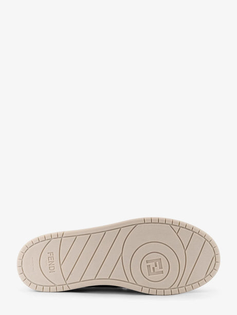 Fendi Match leather sneakers with suede inserts - Navy Bianco Navy