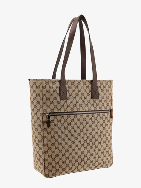 Gucci GG Fabric shopping bag - B.Ebony/Cocoa/Vrv