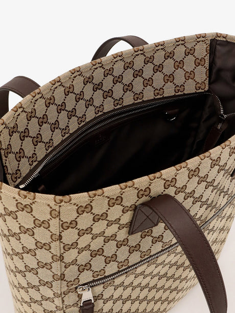 Gucci GG Fabric shopping bag - B.Ebony/Cocoa/Vrv