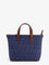 Fendi FF jacquard fabric and leather shopping bag - Stone