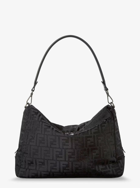 Fendi Fendi Lui Large FF nylon crossbody bag - Nero+Rut.Ubl.Sat