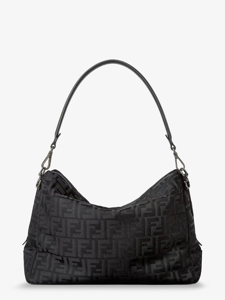 Fendi Fendi Lui Large FF nylon crossbody bag - Nero+Rut.Ubl.Sat