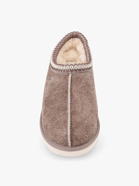 Ugg Tasman shaggy suede mule - Marrone