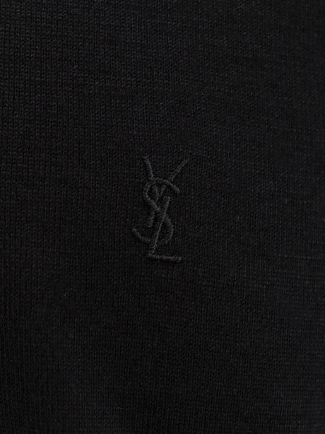 Saint Laurent Classic wool polo shirt - Noir