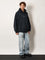 Balenciaga Cotton hooded sweatshirt - Faded Black/White