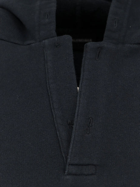 Balenciaga Cotton hooded sweatshirt - Faded Black/White