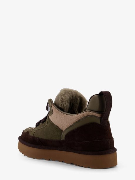Ugg Lowmel suede and nylon sneakers - Burnt Olive / Mustard Seed