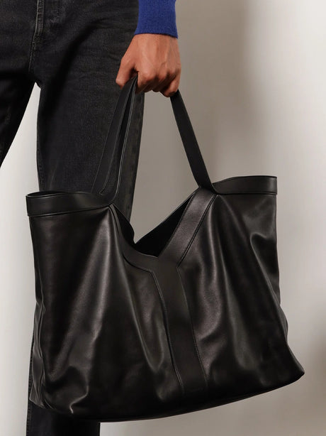 Saint Laurent Y Oversize leather tote bag - Nero