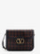 Valentino Garavani Valentino Garavani 9TO5 woven leather shoulder bag - Nero/Bark Brown/Nero