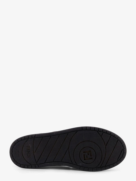 Fendi Fendi Match sneakers in FF jacquard fabric and suede - Dk Grey+Grig.Ner+Bia