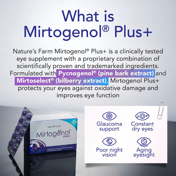 Nature's Farm®  Mirtogenol Plus 60+
