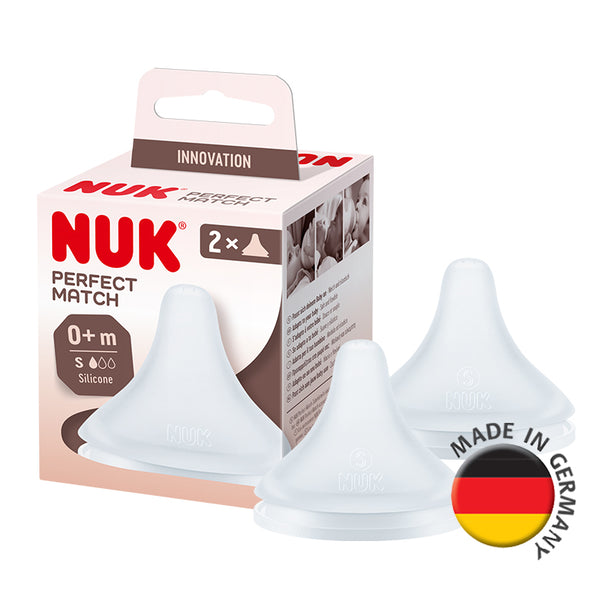 NUK Perfect Match Teats 2/Box S (0 month+)