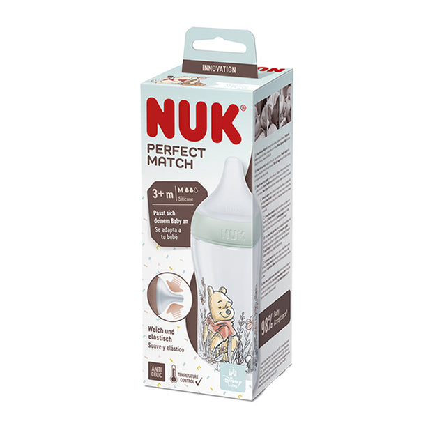 NUK Perfect Match PP Pooh 260ml Silicone M (3months+)
